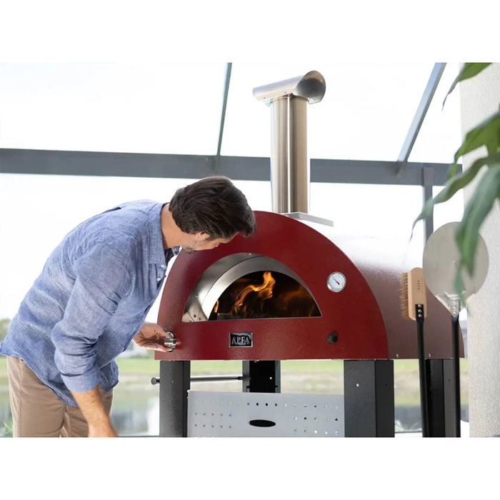 Alfa Forni Moderno 2 Pizze Hybrid Horno de Pizza Rojo Antiguo Alfa Forni Moderno 2 Pizze Hybrid Horno de Pizza Rojo Antiguo