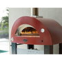 Alfa Forni Moderno 2 Pizze Hybrid Horno de Pizza Rojo Antiguo