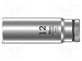WERA Vaso HEX 12mm de 1/4 pulgada, 50mm