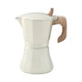 Oroley Cafetera Petra Crema de Aluminio de 9 Tazas, Apta para Inducción, Gas, Vitro y Eléctrica con Válvula de Seguridad y Mango Soft-Touch