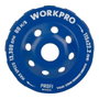 Workpro Muela copa diamantada segmentada de 12 dientes, ø115 x 22,2 mm