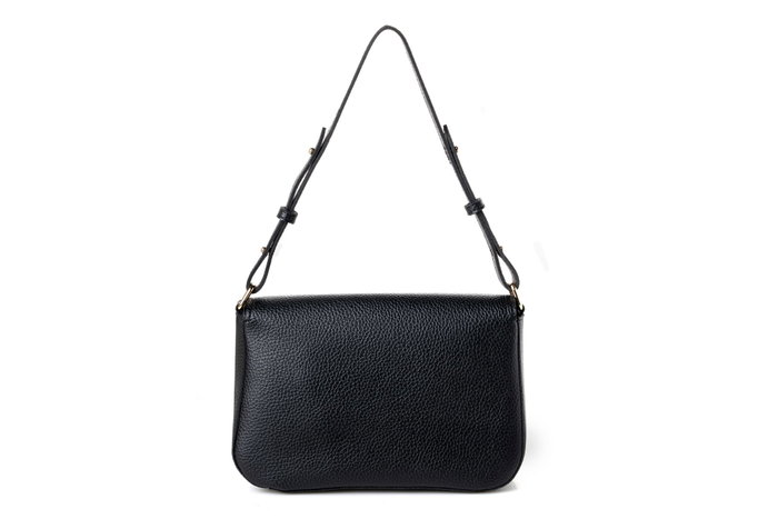 Lucky Bees Bolso 1273 Negro Cuero de Polivinilo 28x10x17 cm