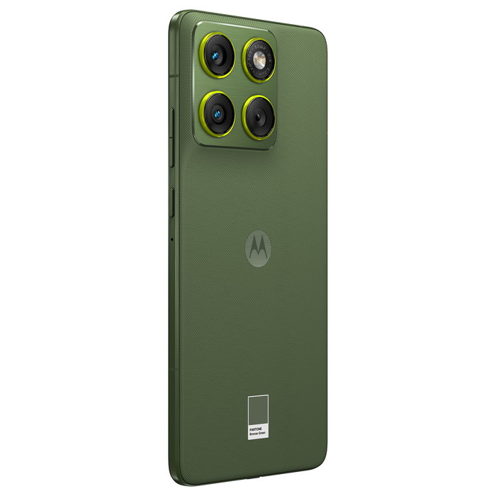 Motorola Edge 70 Smartphone 6.7" AMOLED 120Hz, Snapdragon 7 Gen 4, 12GB RAM + 512GB, Cámara 50MP, 4800mAh, 5G, Android 16, Color Verde PANTONE Bronze Green