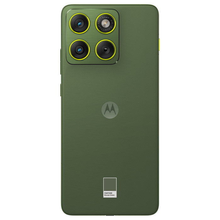 Motorola Edge 70 Smartphone 6.7" AMOLED 120Hz, Snapdragon 7 Gen 4, 12GB RAM + 512GB, Cámara 50MP, 4800mAh, 5G, Android 16, Color Verde PANTONE Bronze Green
