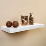 Fepre 045315 Estanteria con fijación invisible 60 x 25 cm Blanco Madera Metal