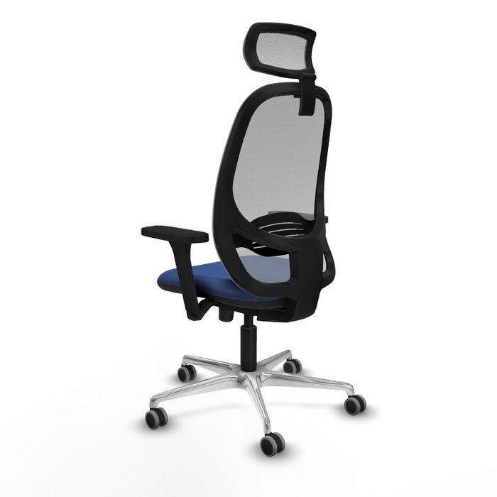 PIQUERAS Y CRESPO Silla de oficina Cilanco Azul marino y Gris