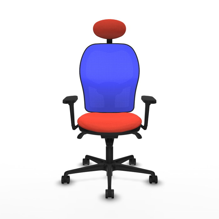 PIQUERAS Y CRESPO Silla de oficina Jorquera Naranja y Azul