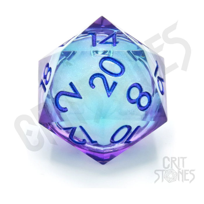 Glassstaff CritStones Liquid Core dados D20 Moonlight Mystery 3 cm Glassstaff CritStones Liquid Core dados D20 Moonlight Mystery 3 cm
