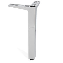 MAFOS Pata Metálica Quadro Zamak Acabado Cromo Brillo Altura H200