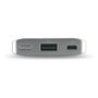 Realpower Powerbank PB-4000 Fashion 4000 mAh Negro Plata Batería Externa de Polímero de Litio Cargador Portátil