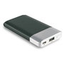 Realpower Powerbank PB-4000 Fashion 4000 mAh Negro Plata Batería Externa de Polímero de Litio Cargador Portátil