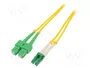 QOLTEC Cable de conexión de fibra óptica LC/APC a SC/APC, 1m, 9/125µm