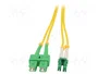 QOLTEC Cable de conexión de fibra óptica LC/APC a SC/APC, 1m, 9/125µm