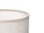 Giftdecor Lámpara Sobremesa Cilíndrica Relieve Gris Cerámica Metal Plástico Tela 13x20x13 cm (Set de 12)
