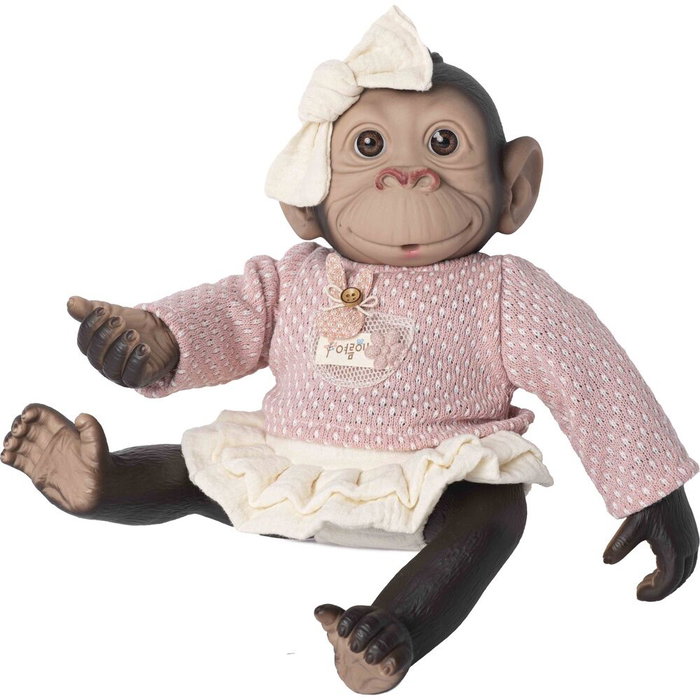 ROSA TOYS Muñeco Bebé Reborn Jersey y Falda 35cm