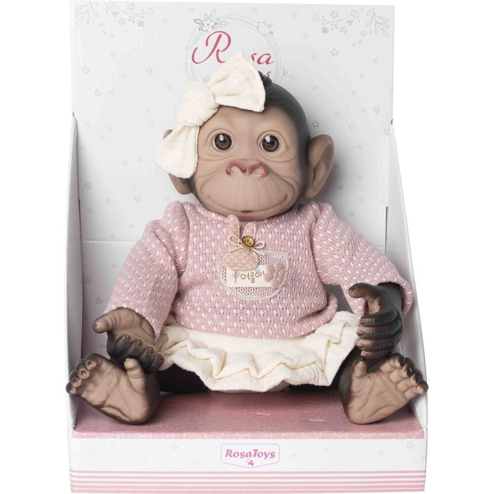 ROSA TOYS Muñeco Bebé Reborn Jersey y Falda 35cm