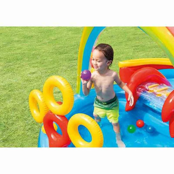 Intex Centro Acuático Arcoíris con Tobogán y Bolas Intex Centro Acuático Arcoíris con Tobogán y Bolas