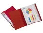 Liderpapel Carpeta DIN A4 Roja con 60 Fundas y Lomo Personalizable