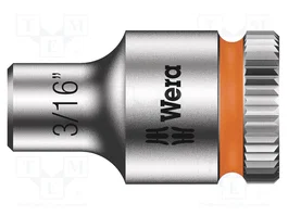 WERA Vaso de 6 ángulos HEX 3/16 de 1/4 de 23mm