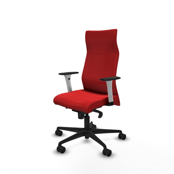 PIQUERAS Y CRESPO Sillón Albacete Rojo con Mecanismo Sincro PIQUERAS Y CRESPO Sillón Albacete Rojo con Mecanismo Sincro