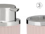 Berilo Set Baño 3 Pzs Rosa 10.5x16.2x15.5 cm Plástico (Set de 12)