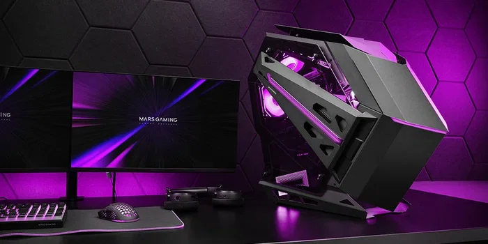 Mars Gaming MC-TITANW Caja Gaming ATX Midi Tower Blanca, RGB ARGB con Hub y Mando, Compatible con Aura Sync, 7 Bahías 120mm, Cristal Templado, 1x3.5", 4x2.5", 2xUSB 3.0