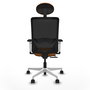 PIQUERAS Y CRESPO Silla de oficina Zulema Naranja y Negro
