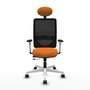 PIQUERAS Y CRESPO Silla de oficina Zulema Naranja y Negro
