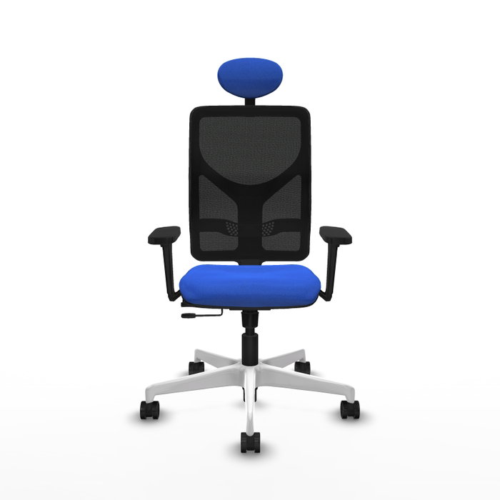 PIQUERAS Y CRESPO Silla de oficina Motilla con Mecanismo Sincro/Traslack Azul y Negro