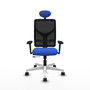 PIQUERAS Y CRESPO Silla de oficina Motilla con Mecanismo Sincro/Traslack Azul y Negro