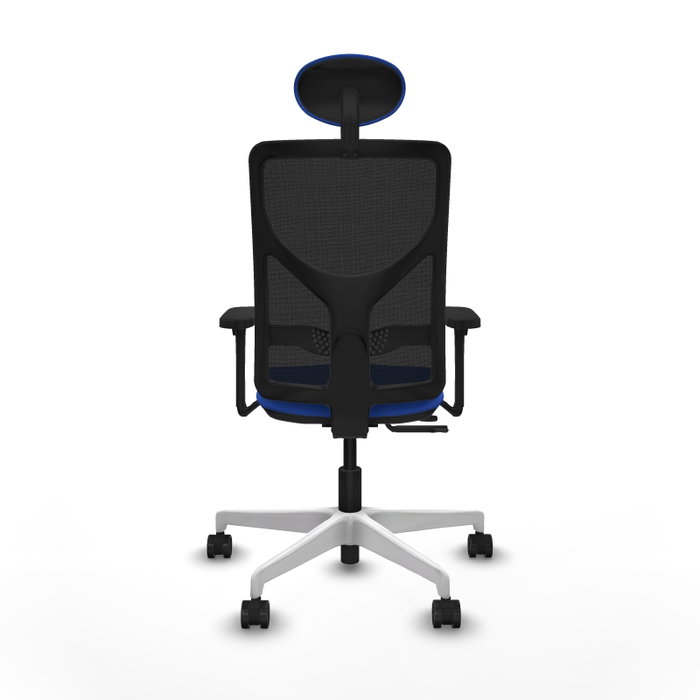 PIQUERAS Y CRESPO Silla de oficina Motilla con Mecanismo Sincro/Traslack Azul y Negro