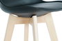 DKD Home Decor Taburete Scandi Negro Haya y Pu 50.5 x 109 x 57.5 cm