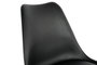 DKD Home Decor Taburete Scandi Negro Haya y Pu 50.5 x 109 x 57.5 cm