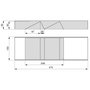 Emuca Organizador inclinado Orderbox para cajón, 150x470mm, Acero y Madera, Gris antracita