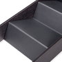 Emuca Organizador inclinado Orderbox para cajón, 150x470mm, Acero y Madera, Gris antracita