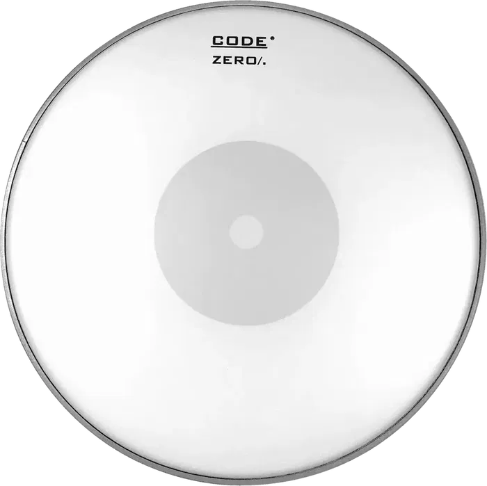CODE Parche Caja Zero Code 13" Blanco, 1 Capa 10 Mil, Sonido Potente para Rock, Fusion, Jazz, Pop CODE Parche Caja Zero Code 13" Blanco, 1 Capa 10 Mil, Sonido Potente para Rock, Fusion, Jazz, Pop