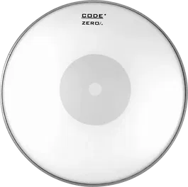 CODE Parche Caja Zero Code 13" Blanco, 1 Capa 10 Mil, Sonido Potente para Rock, Fusion, Jazz, Pop
