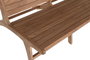 DKD Home Decor Banco de Teca Natural Hecho a Mano