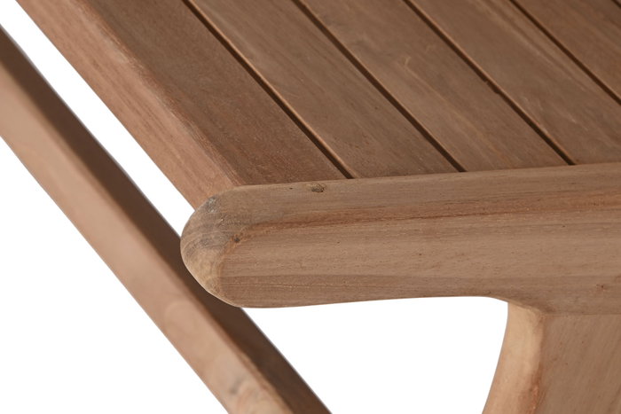 DKD Home Decor Banco de Teca Natural Hecho a Mano DKD Home Decor Banco de Teca Natural Hecho a Mano