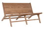 DKD Home Decor Banco de Teca Natural Hecho a Mano
