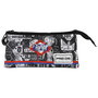 Pro-Dg Estuche Portatodo Triple FAN 2.0 Under Hip Hop PRO-DG Negro con 3 Compartimentos y Cierre Cremallera