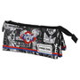 Pro-Dg Estuche Portatodo Triple FAN 2.0 Under Hip Hop PRO-DG Negro con 3 Compartimentos y Cierre Cremallera