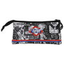 Pro-Dg Estuche Portatodo Triple FAN 2.0 Under Hip Hop PRO-DG Negro con 3 Compartimentos y Cierre Cremallera