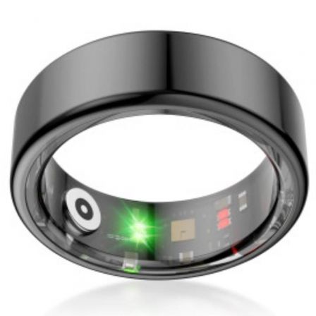 Anillo Inteligente KSIX Saturn Talla XL/ Ø21.4mm/ Notificaciones/ Frecuencia Cardíaca/ Negro