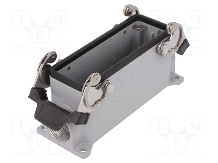 ILME Carcasa HDC para conectores tamaño 104.27 con pestillo doble ILME Carcasa HDC para conectores tamaño 104.27 con pestillo doble