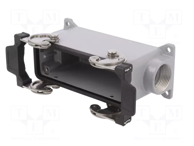 ILME Carcasa HDC para conectores tamaño 104.27 con pestillo doble ILME Carcasa HDC para conectores tamaño 104.27 con pestillo doble