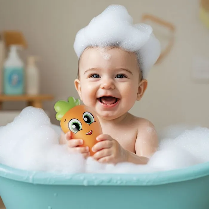 Liscianigiochi - Juego de Baño para Bebés CAROTINA - Juguetes Flotantes con Colores Brillantes para Bebés desde 6 Meses - LIS8008324113705
