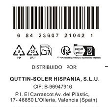 Quttin Cuchillo Pelador Sybarite 8 cm (24 Unidades) Quttin Cuchillo Pelador Sybarite 8 cm (24 Unidades)