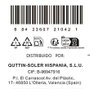 Quttin Cuchillo Pelador Sybarite 8 cm (24 Unidades)