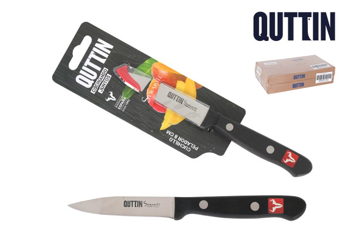 Quttin Cuchillo Pelador Sybarite 8 cm (24 Unidades) Quttin Cuchillo Pelador Sybarite 8 cm (24 Unidades)